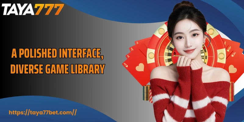 A polished interface, diverse game library