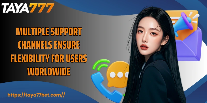 Multiple support channels ensure flexibility for users worldwide
