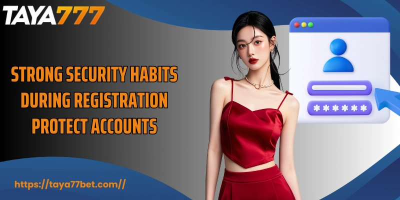 Strong security habits during registration protect accounts