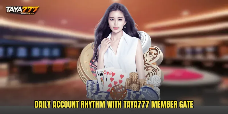 Daily account rhythm with TAYA777 Member Gate